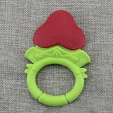 Baby Silicone Fruit Grape Strawberry Orange Teether Teething Chew Ring Toy Gift