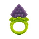 Baby Silicone Fruit Grape Strawberry Orange Teether Teething Chew Ring Toy Gift