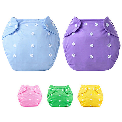 1Pc Reusable Baby Three-Tier Nappy Cloth Adjustable Washable Diapers Soft Cover