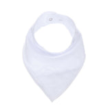 Newborn Infant Kids Cotton Baby Feeding Drinking Bib Snap On Triangular Towel