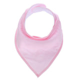 Newborn Infant Kids Cotton Baby Feeding Drinking Bib Snap On Triangular Towel