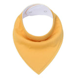 Newborn Infant Kids Cotton Baby Feeding Drinking Bib Snap On Triangular Towel