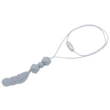 Baby Silicone Teether Feather Pendant Beads Teething Necklace Chain Chewing Toy