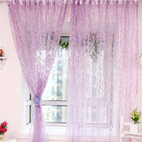 Home Tree Glass Yarn Willow Curtain Tulle Room Decor Curtain Sheer Panel Drapes
