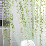 Home Tree Glass Yarn Willow Curtain Tulle Room Decor Curtain Sheer Panel Drapes
