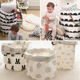 Fashion Toy Storage Box Laundry Desktop Basket Portable Stationery Organizer