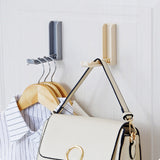Folding Door Back Space Saving Clothes Hanger Rack Bathroom Bedroom Wall Hook