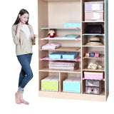 Wardrobe Nail Free Storage Shelf Rack Scalable Layered Partition Board Separator