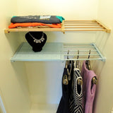 Wardrobe Nail Free Storage Shelf Rack Scalable Layered Partition Board Separator