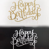 Happy Birthday Letter Cake Topper Decoration for Birthday Party Anniversary