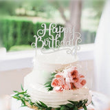 Happy Birthday Letter Cake Topper Decoration for Birthday Party Anniversary