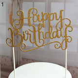 Happy Birthday Letter Cake Topper Decoration for Birthday Party Anniversary