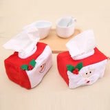 Lovely Santa Snowman Christmas Tissue Box Holder Cover Case Party Table Decor