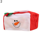 Lovely Santa Snowman Christmas Tissue Box Holder Cover Case Party Table Decor