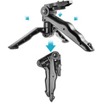 Portable Desktop Handle Stabilizer Folding Tripod Stand for Mobilephone Camera - ENSEIGNE DENIS