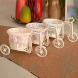 Tricycle Bike Flower Basket Plant Stand Holder Wedding Party Home Tabletop Decor