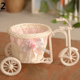 Tricycle Bike Flower Basket Plant Stand Holder Wedding Party Home Tabletop Decor
