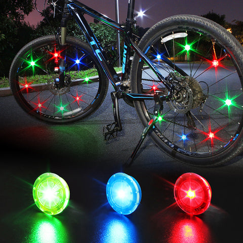 1Pc Outdoor Cycling Bicycle Bike Electric Light Wheel Spokes Tire Tyre LED Lamp