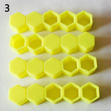 20 Pcs 19mm Silicone Car Wheel Nut Screw Cover Car Rims Exterior Bolt Caps