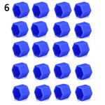 20 Pcs 19mm Silicone Car Wheel Nut Screw Cover Car Rims Exterior Bolt Caps