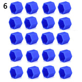 20 Pcs 19mm Silicone Car Wheel Nut Screw Cover Car Rims Exterior Bolt Caps