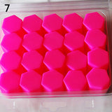 20 Pcs 19mm Silicone Car Wheel Nut Screw Cover Car Rims Exterior Bolt Caps