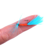 12Pcs/Set Feathered Artificial Dry Fly Fish Hooks Lure Bait Fishing Tackle