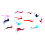 12Pcs/Set Feathered Artificial Dry Fly Fish Hooks Lure Bait Fishing Tackle