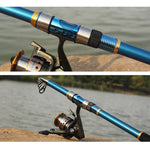 2.1m Telescopic Portable Carbon Fiber Durable Outdoor Boat Sea Fishing Rod