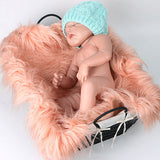 Faux Fur Photography Photo Prop Baby Newborn Blanket Background Backdrop Rug