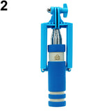 Mini Extendable Handheld Selfie Wired Stick Monopod for Sumsang Galaxy iPhone