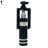 Mini Extendable Handheld Selfie Wired Stick Monopod for Sumsang Galaxy iPhone