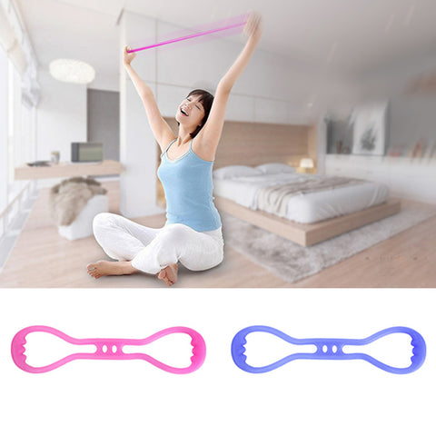 8-Shape Elastic Tension Rope Fitness Exercise Yoga Stretching Resistance Band