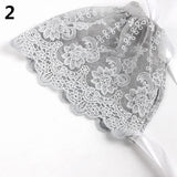 Newborn Girls Boys Lovely Cotton Lace Floral Cap Photography Prop Hat with Strap