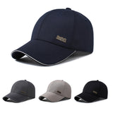 Men Chic Solid Color Baseball Cap Hip-Hop Adjustable B-boy Snapback Outdoor Hat
