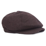 Fashion Classic Newsboy Beret Hat Men's Knitted Outdoor Casual Octagonal Cap