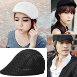 Unisex Fashion Duck Mesh Sun Flat Cap Golf Beret Newsboy Cabbie Baseball Hat