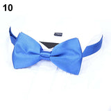 New Arrival Men's Fashion Plain Bowtie Polyester Pre Tied Wedding Bow Tie Suits Tie