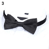 New Arrival Men's Fashion Plain Bowtie Polyester Pre Tied Wedding Bow Tie Suits Tie