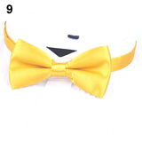 New Arrival Men's Fashion Plain Bowtie Polyester Pre Tied Wedding Bow Tie Suits Tie