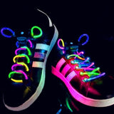 LED Flash Luminous Light Up Glow Strap Shoelace Shoe Laces Party Disco Decor - ENSEIGNE DENIS