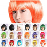 Women Fashion Short Straight Hair Full Cosplay Party Bob Hair Evening Party Wig