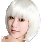 Women Fashion Short Straight Hair Full Cosplay Party Bob Hair Evening Party Wig