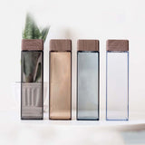Outdoor Travel Portable Water Bottle Rectangle Shape Leak-Proof Drink Cup Kettle