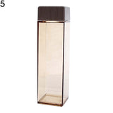 Outdoor Travel Portable Water Bottle Rectangle Shape Leak-Proof Drink Cup Kettle