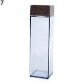 Outdoor Travel Portable Water Bottle Rectangle Shape Leak-Proof Drink Cup Kettle