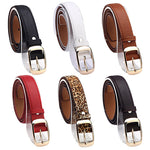 Women Fashion Paint Waist Belt Faux Leather Alloy Buckle Casual Waistband Strap - ENSEIGNE DENIS