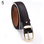 Women Fashion Paint Waist Belt Faux Leather Alloy Buckle Casual Waistband Strap - ENSEIGNE DENIS