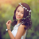 Wedding Party Decor Floral Wreath Flower Festival Forehead Headband Hair Garland