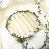 Wedding Party Decor Floral Wreath Flower Festival Forehead Headband Hair Garland